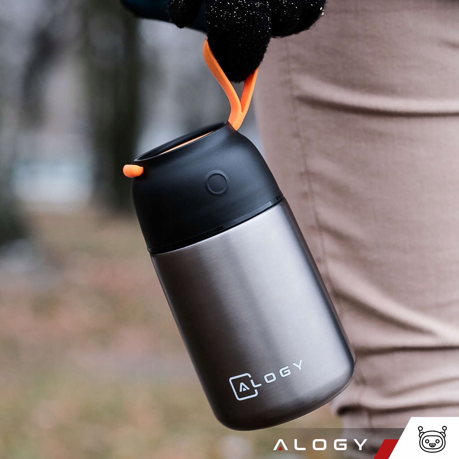 TERMOS OBIADOWY NA ŻYWNOŚĆ JEDZENIE ZUPĘ POJEMNIK TERMICZNY - PREMIUM Materiał stal nierdzewna