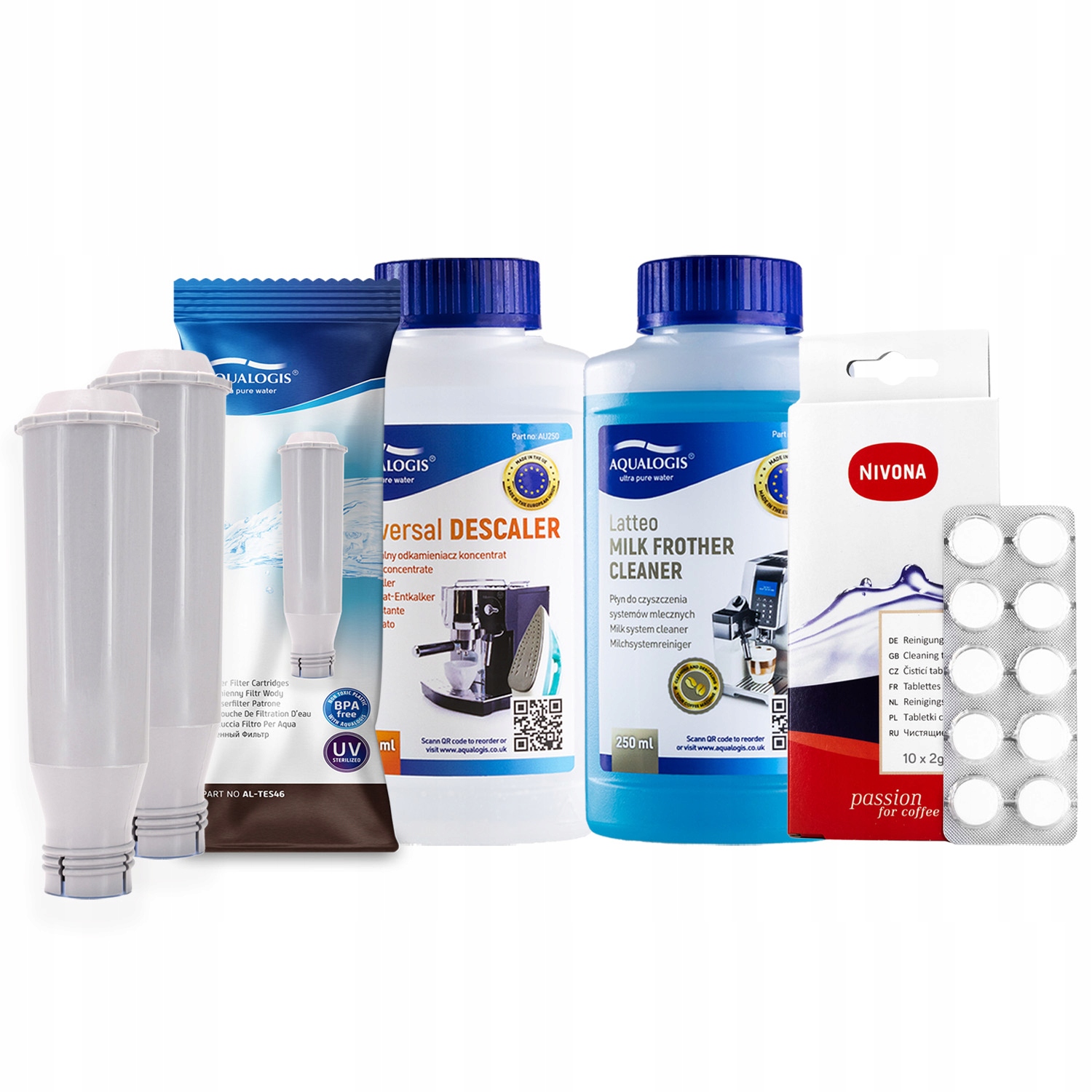 x2 Filtr do kávovaru Nivona AL-TES46 UniDec Tekutina Tablety