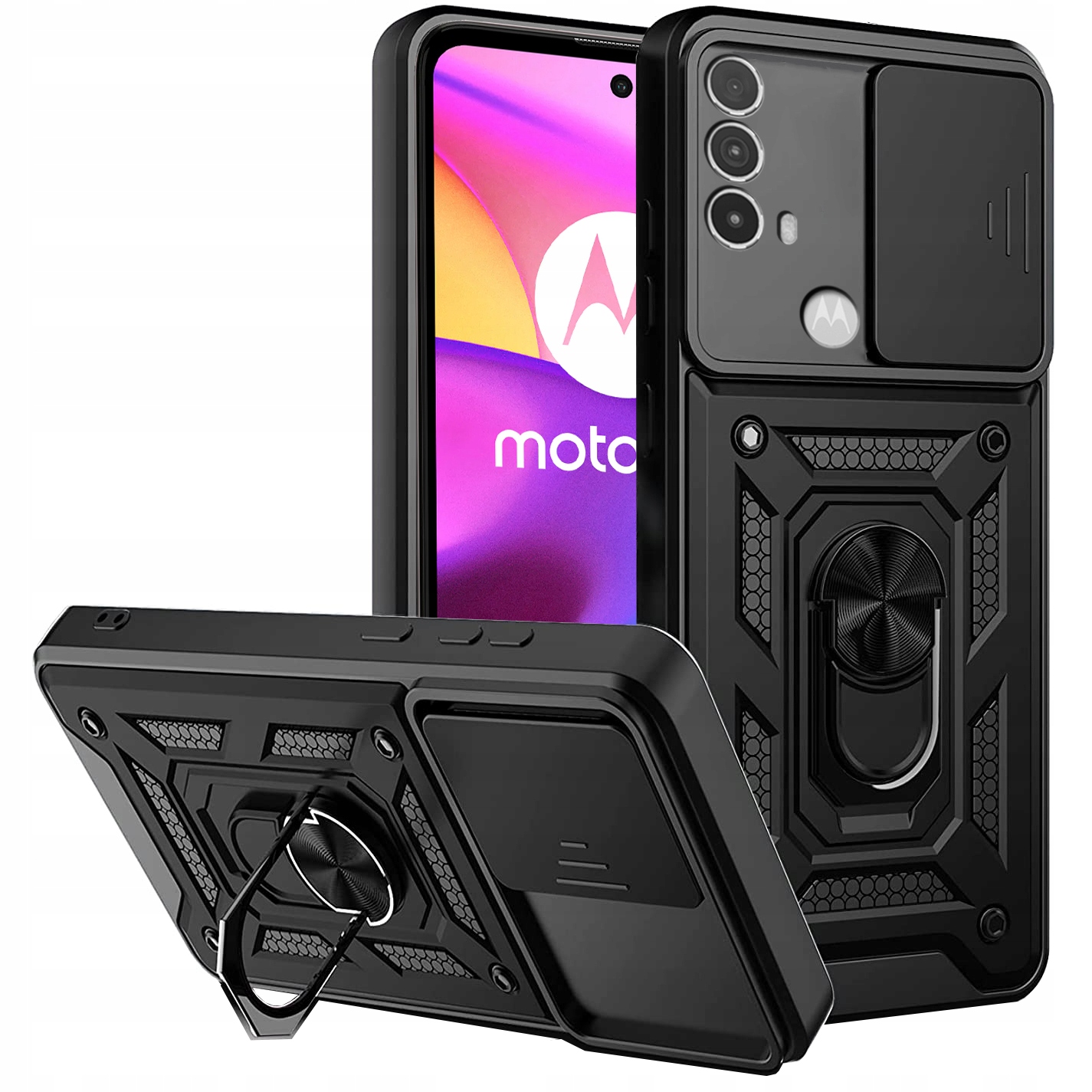 

Etui Pancerne do Motorola Moto E40 E30 E20 Szkło