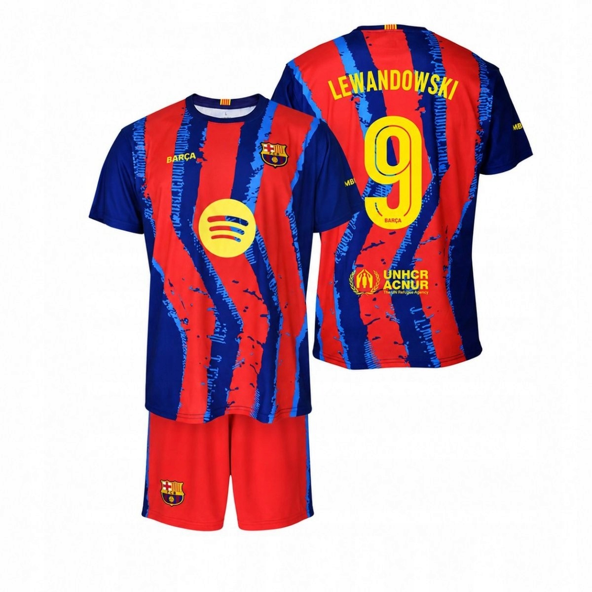 Fc Barcelona Robert Lewandowski komplet koszulka spodenki 2025/26 152