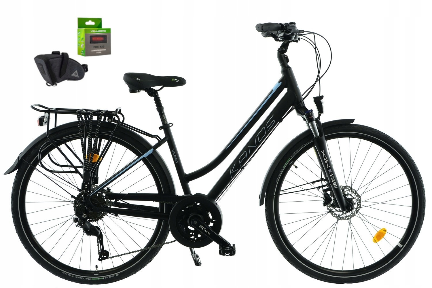 Rower 28 Kands Verso V2 Cues 3020 2x9 2HT hydr D17 czarno-błękitny mat +gra