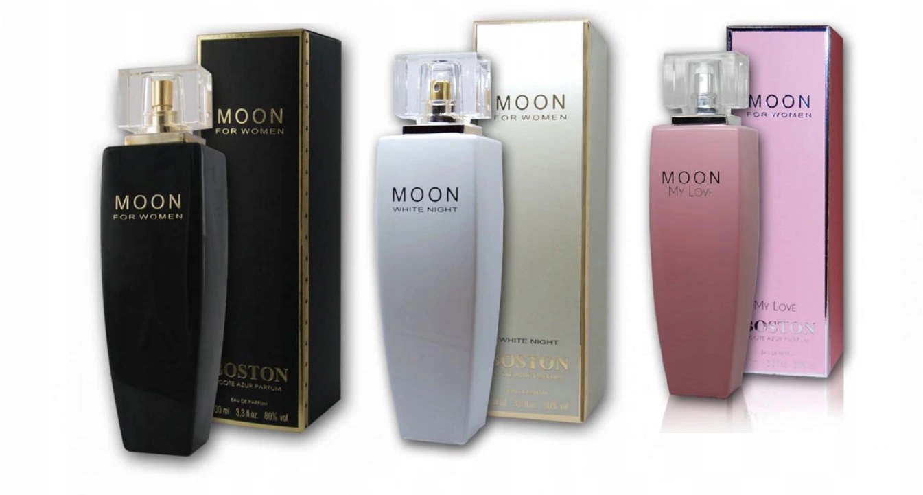 Boston Moon+My Love+White Night 100ml Azurové pobřeží