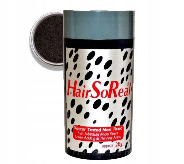 Hair So Real 28 g Hsr Zahušťování vlasů Vlákna Usa HairSoReal Tmavě hnědá