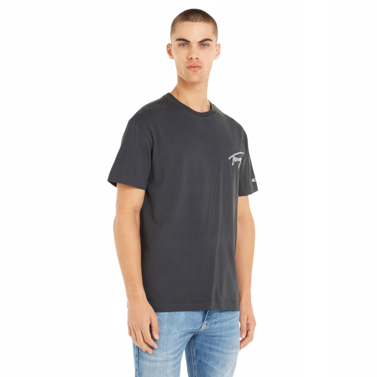 Tommy Hilfiger Pánské Tričko Grafitové M