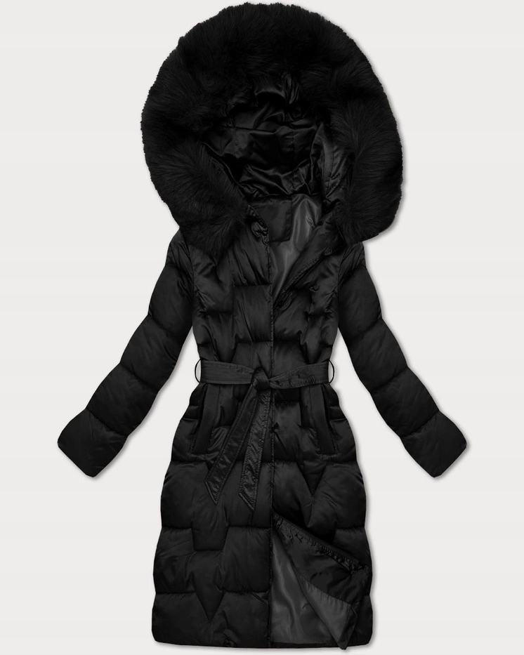 Zimní Bunda S Kapucí B8305 Černá XL (42)