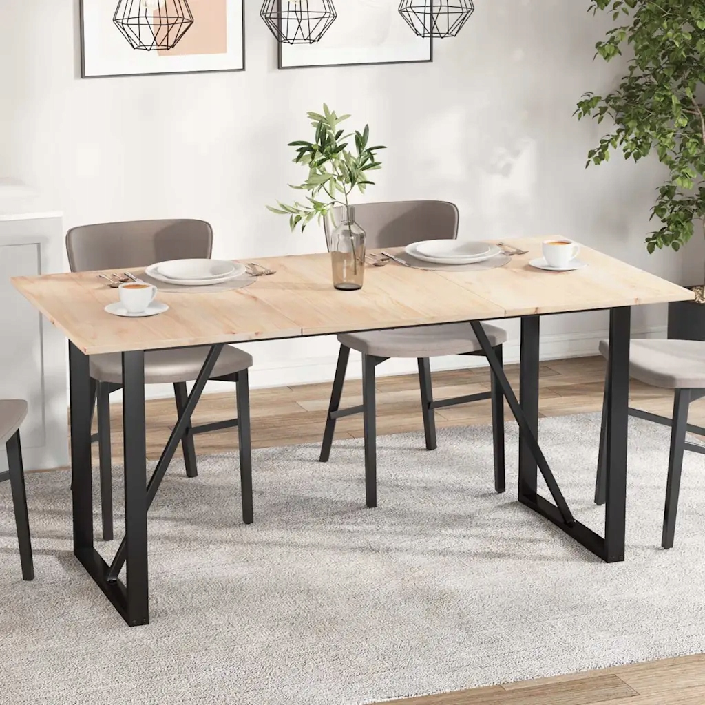 Stolní desky 3 ks 80x53x1,7 cm obdélníkové masivní borové dřevo Hnědá 84742