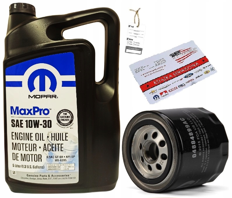 MOPAR 10W30 5L + FILTR 04884899AB/PH2 + GRATISY