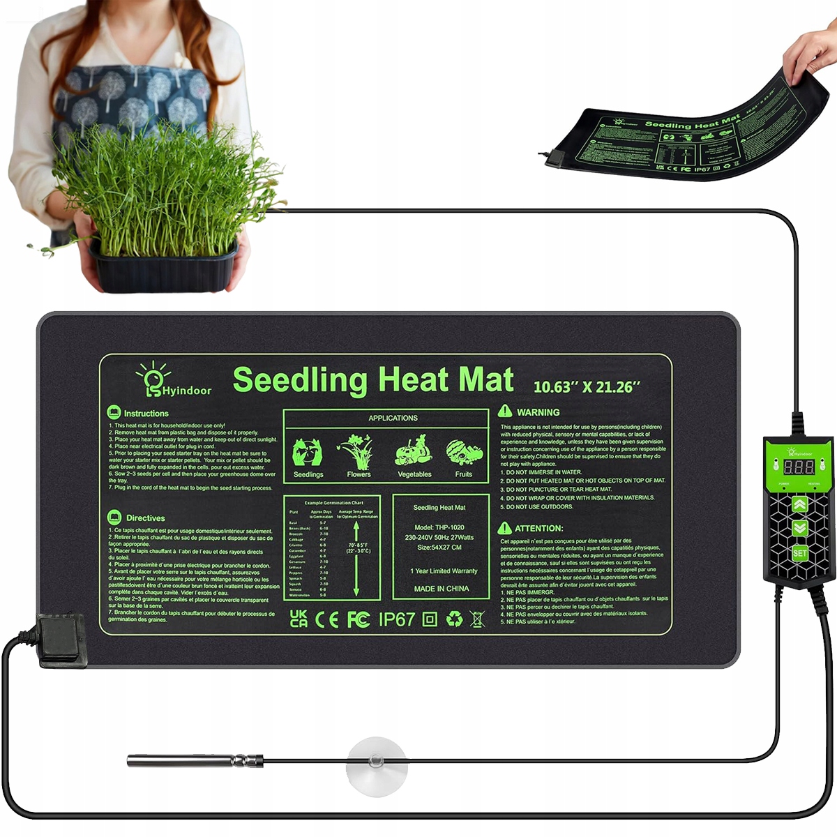 Levně Vyhřívací Podložka Pro Skleníky, Rostliny, Vyhřívací Podložka