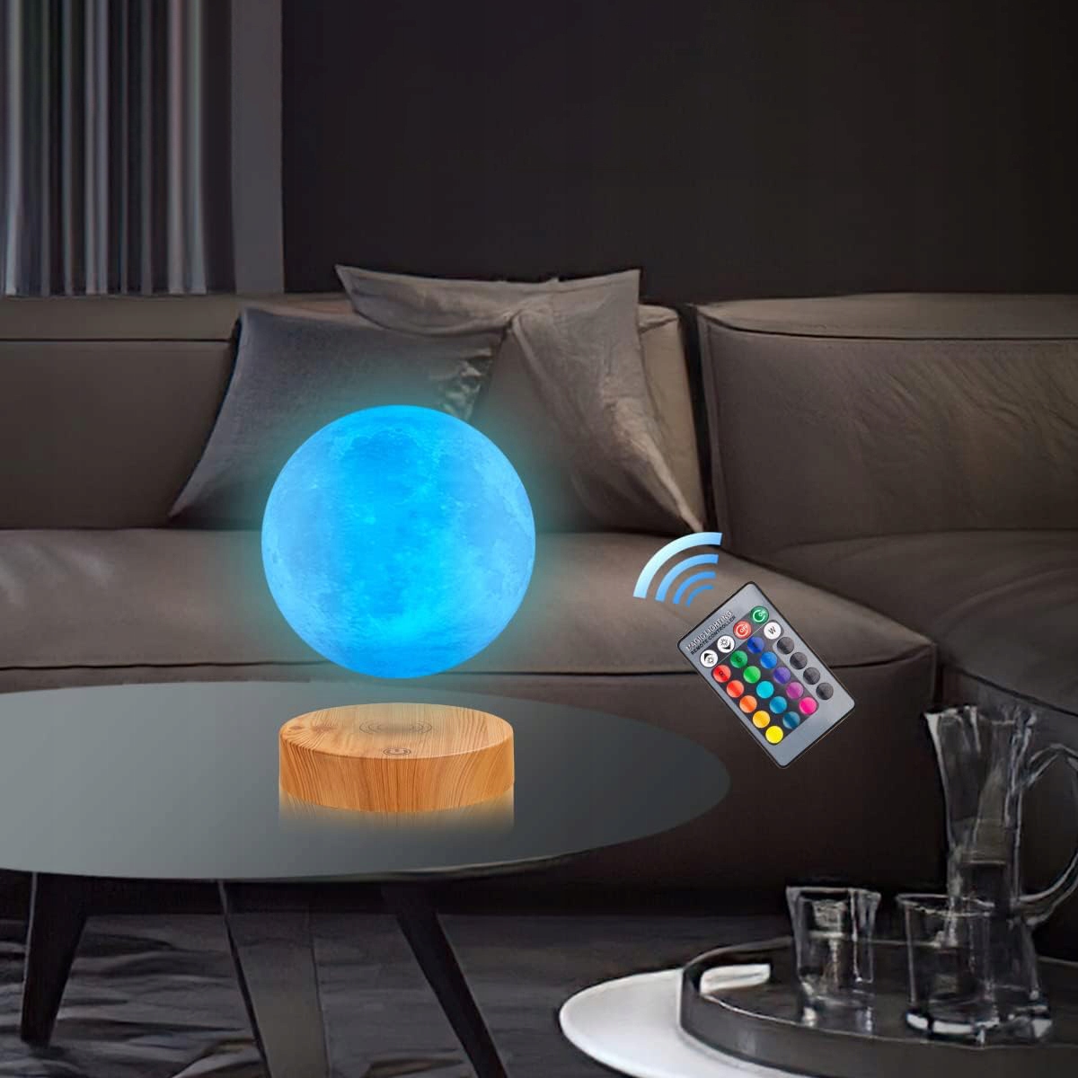 LAMPKI BIURKOWE LAMPA STOŁOWA KSIĘŻYCOWA LEWITUJĄCA MAGNETYCZNIE + PODSTAWA Rodzaj gwintu wymienny moduł LED