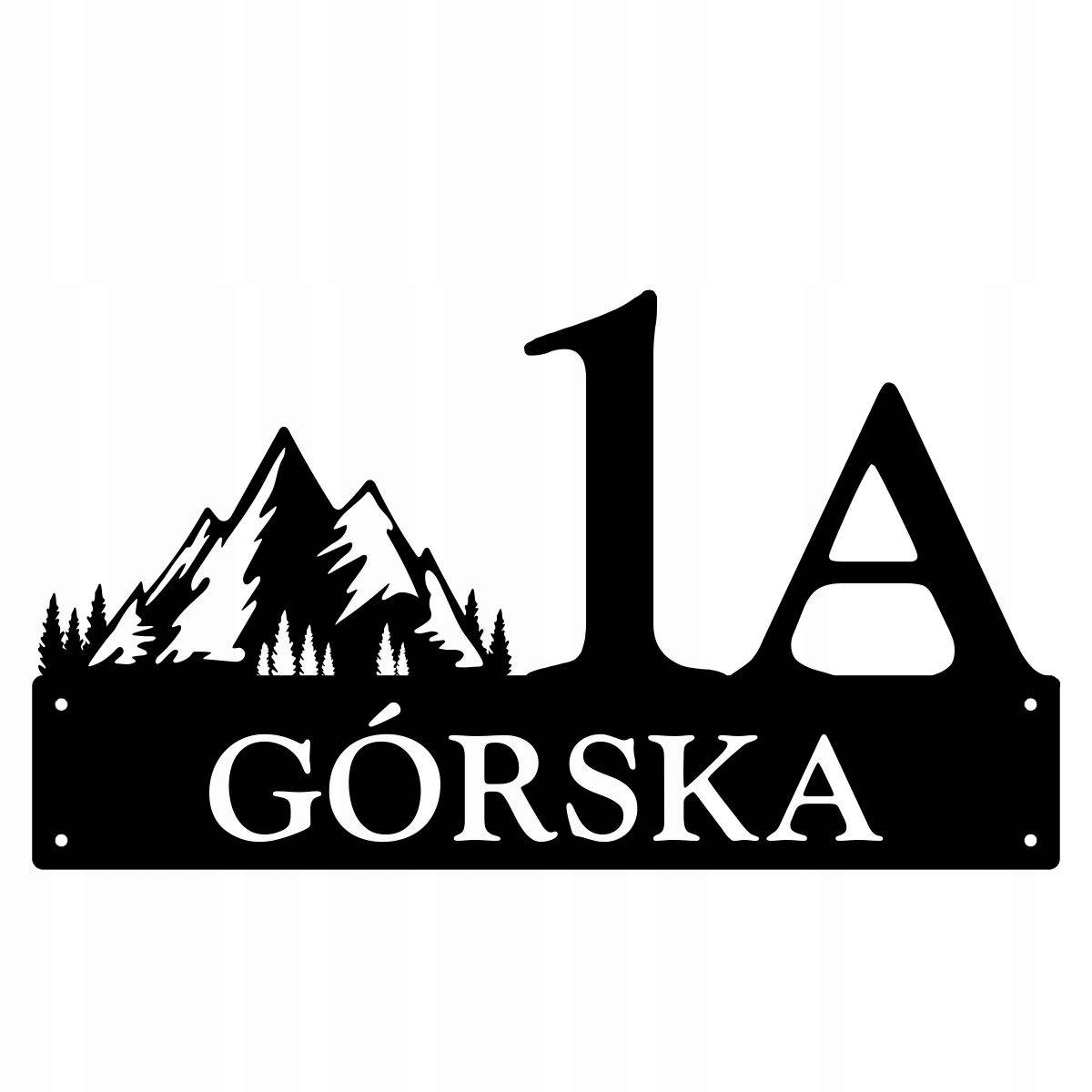 Číslo Na Dom 48 cm Tabuľa Adresa Oceľ 2MM Grafika 188