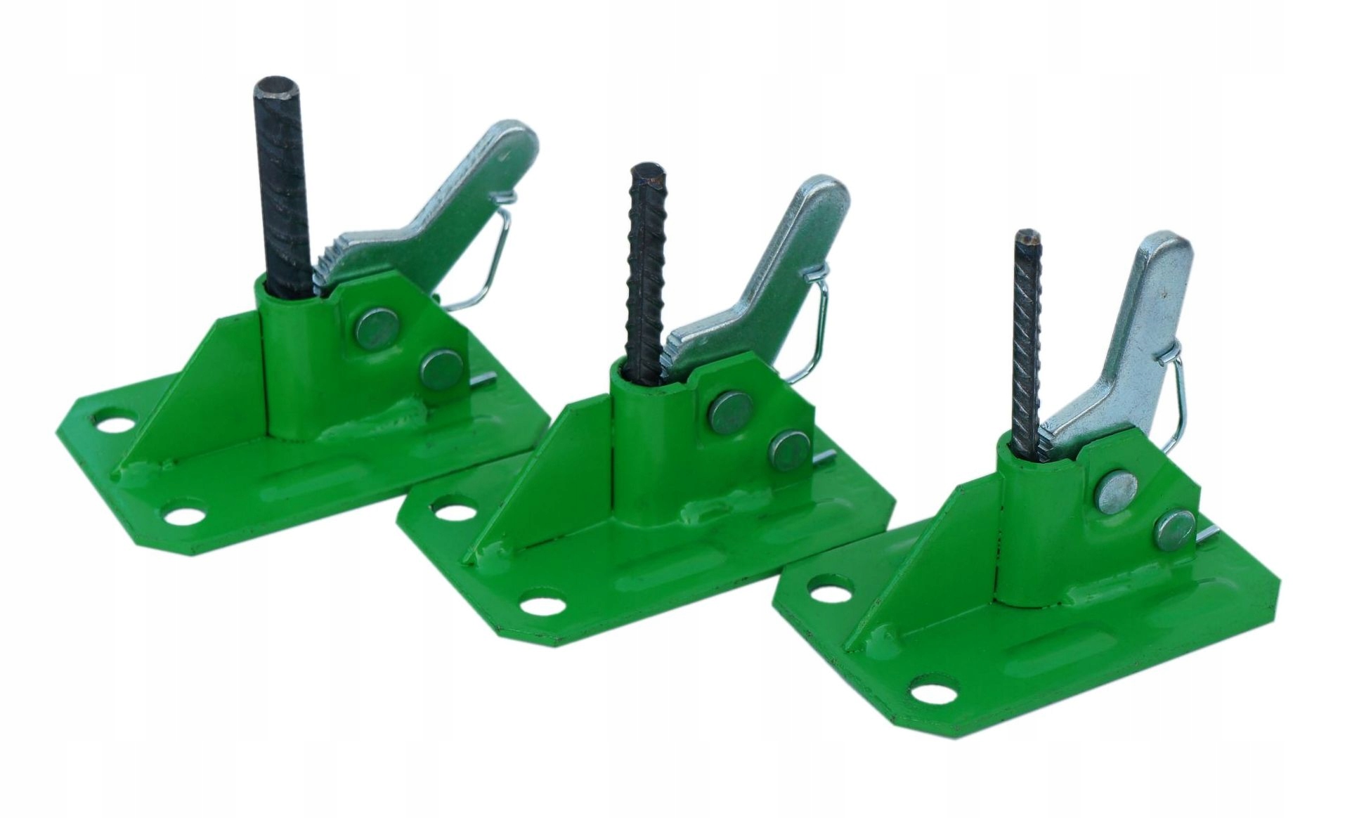 Zaciski Szalunkowe Zestaw 50 Sztuk Żabki Dufty Zielony Lakier 6-10mm