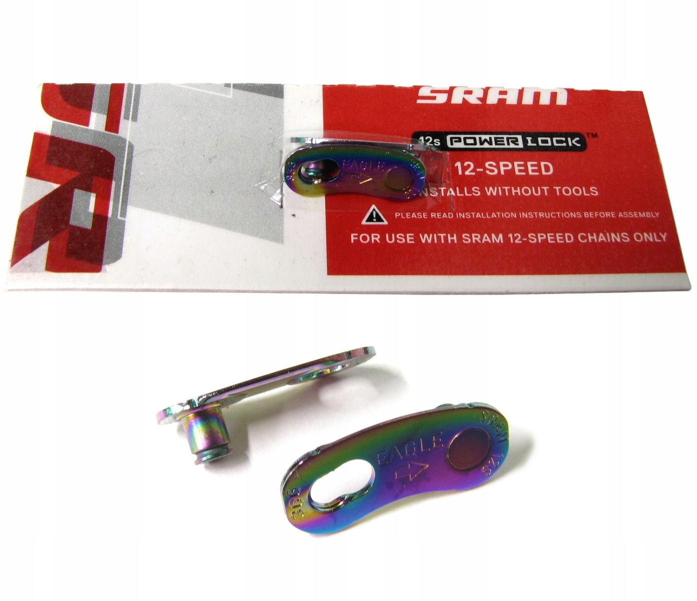 Sram PowerLock Spinka do łańcucha 12-rzędowego, Rainbow 4 Sztuki!