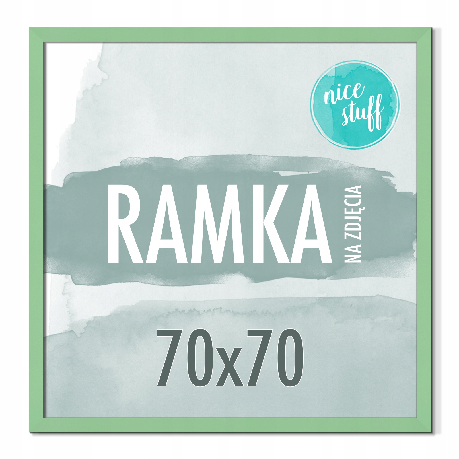 Rámeček Na Fotografie 70x70 Rámečky Na Fotografie Čtvercový Zelený Mátový