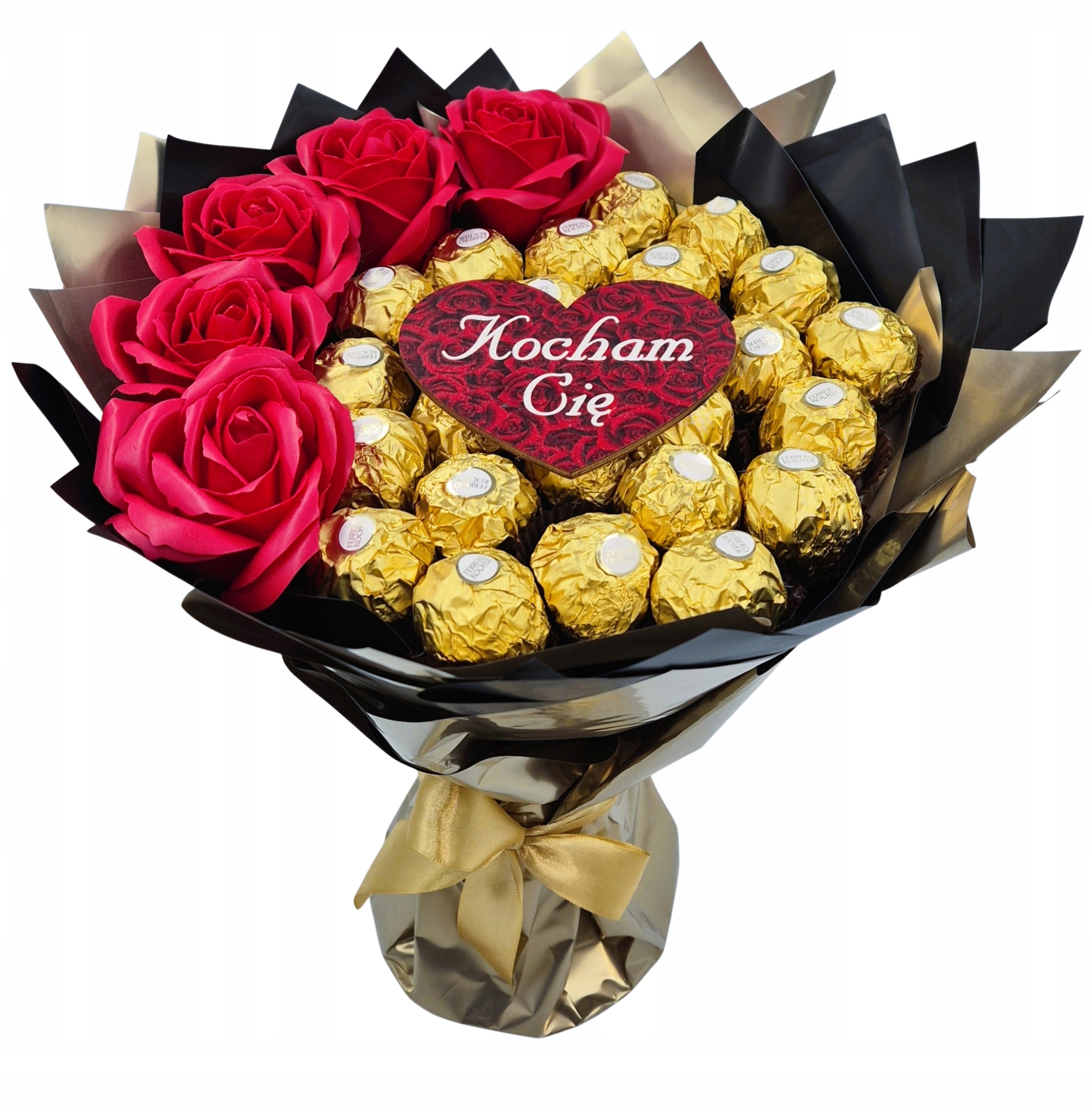 Sladká kytice sladkostí Dárkový koš Dárek Narozeniny pro manželku dívky