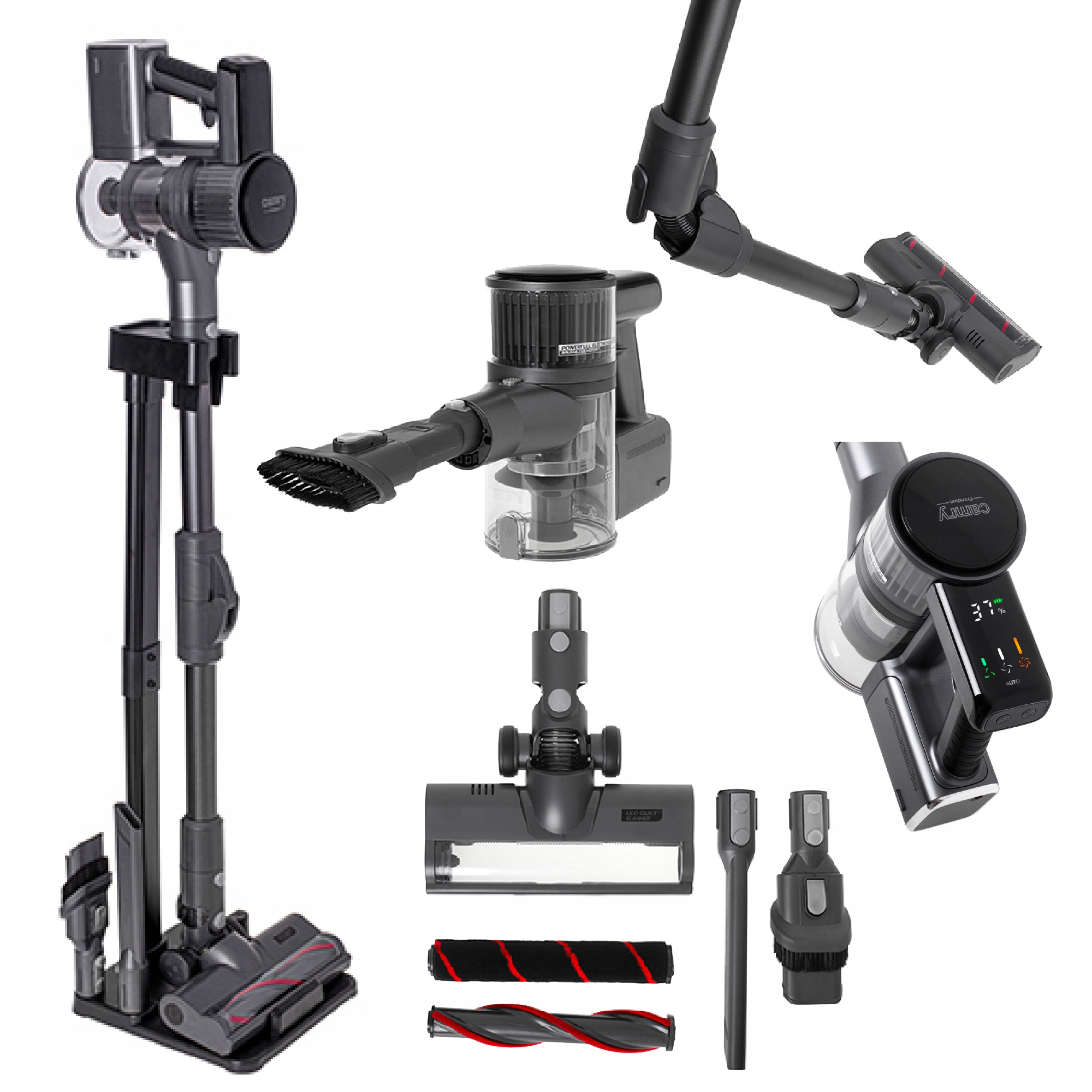 Odkurzacz pionowy Camry Cr 7063 Pro Led Wielofunkcyjny Bezprzewodowy Ręczny