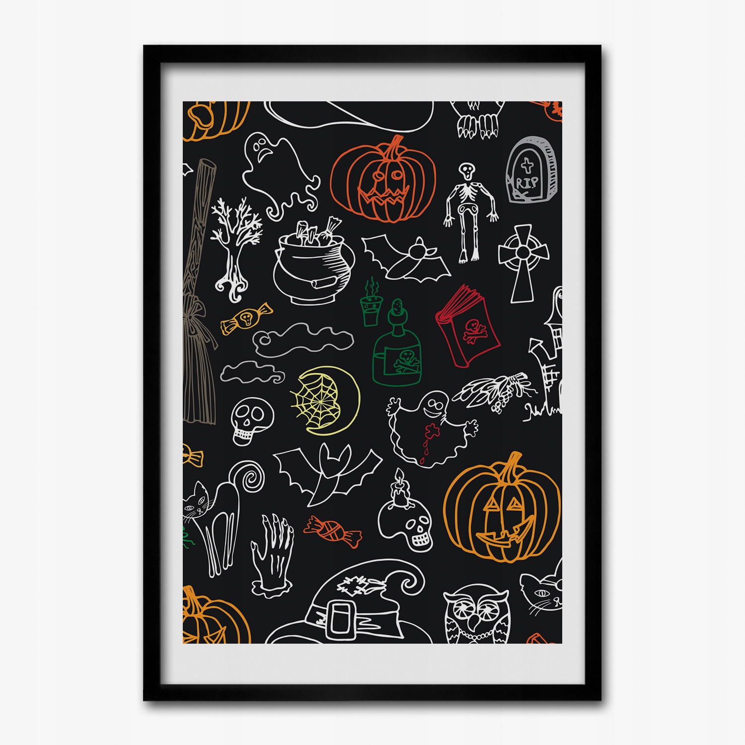 Obraz v ráme na stenu Znamenia Halloween 50x70 cm