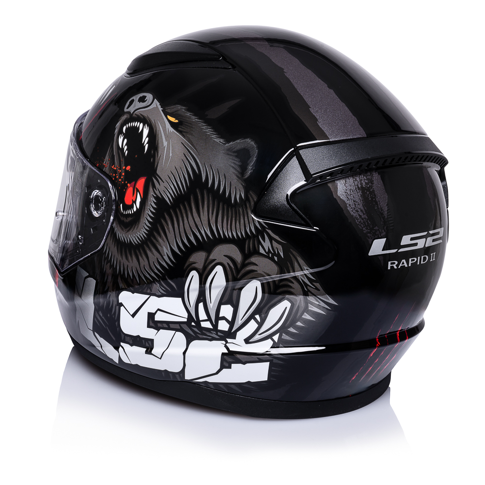 LS2 KASK MOTOCYKLOWY INTEGRALNY ECE 22.06 FF353 RAPID II CLAW BLACK S Typ Integralne / Pełne
