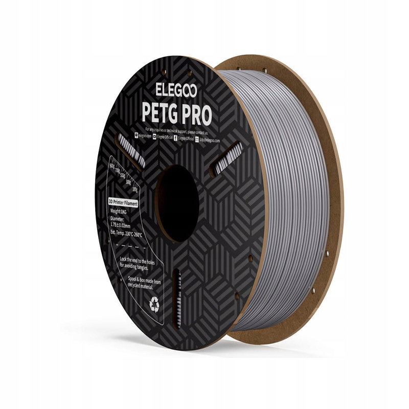 Filament PLA Elegoo 1,75 mm 1000 g szary