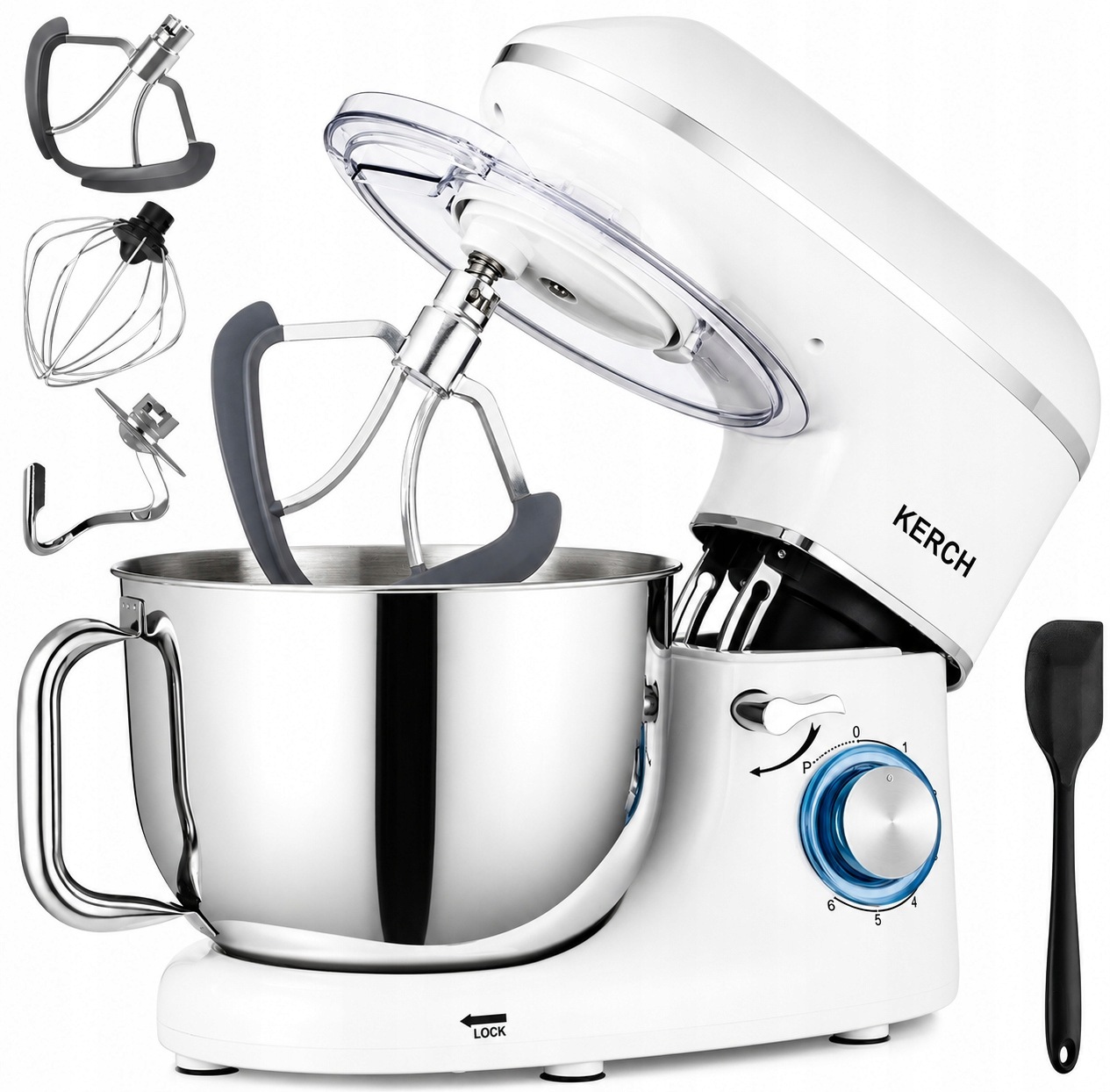 Robot Kuchenny Planetarny Mikser Z Misą Kerch Mychef 4000W White 6,2L