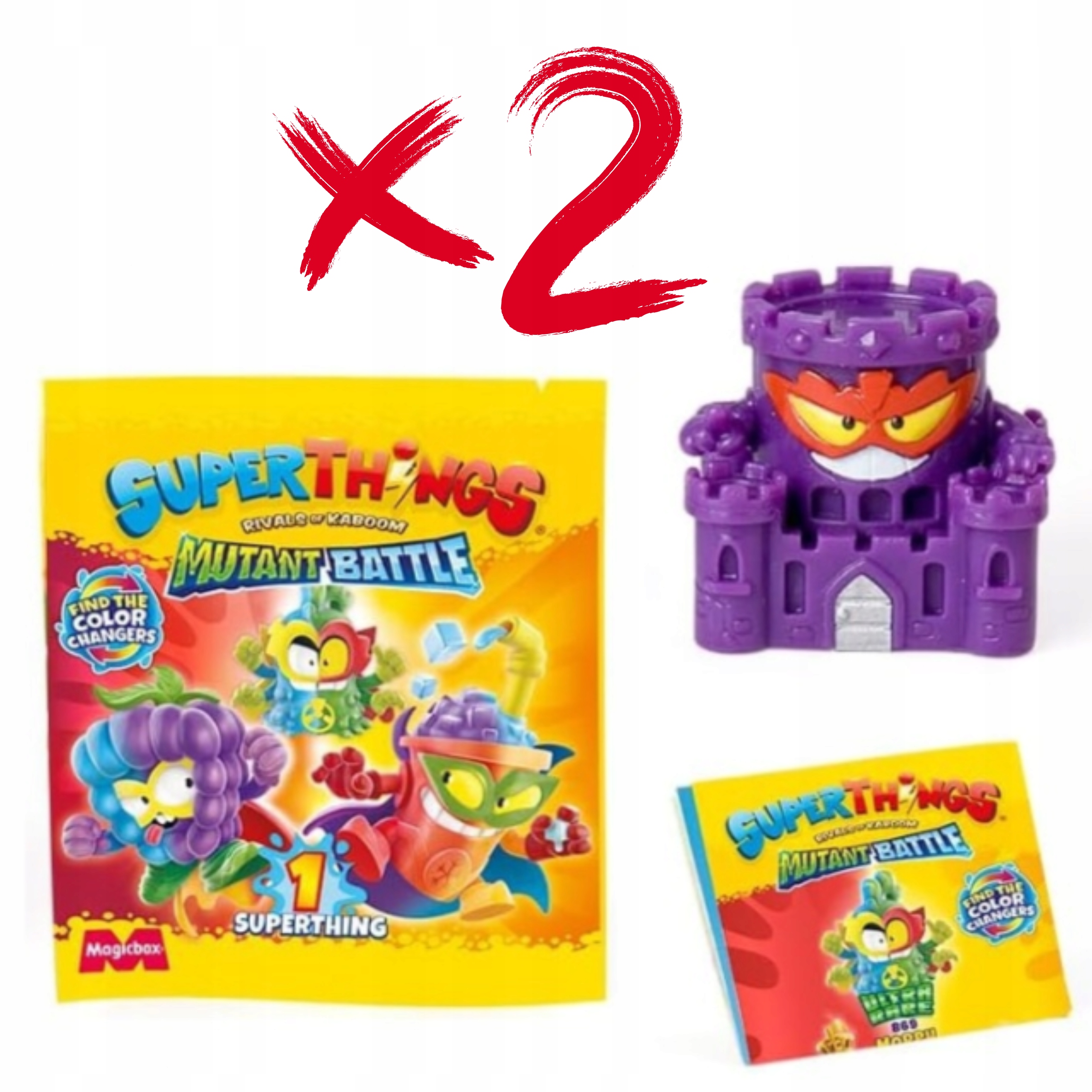 SUPER ZINGS THINGS Robot Super Warrior Speed + 2x MUTANT BATTLE Pojazd Auto Marka Magicbox