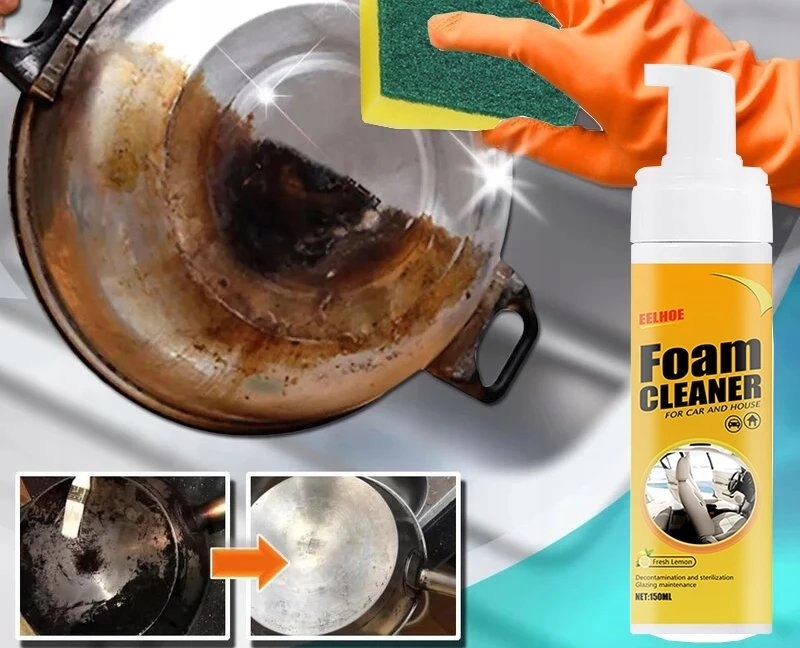 PIANKA DO CZYSZCZENIA TAPICERKI WNĘTRZA SAMOCHODU AUTA Foam Cleaner 100ml Pojemność 0.1 l