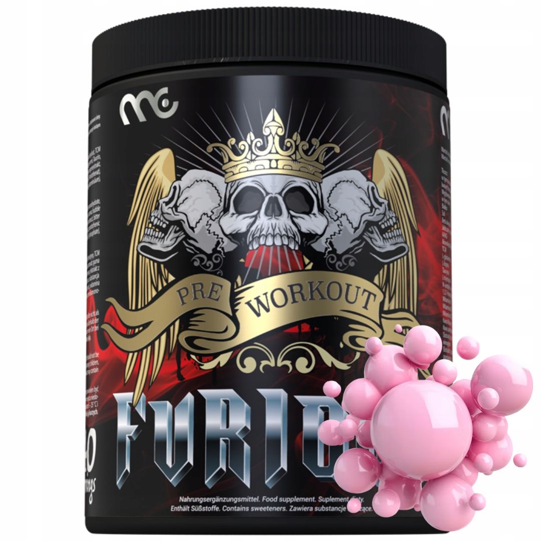 Muscle Clinic Furious 450g preworkout předtréninkovka kofeinová pumpa