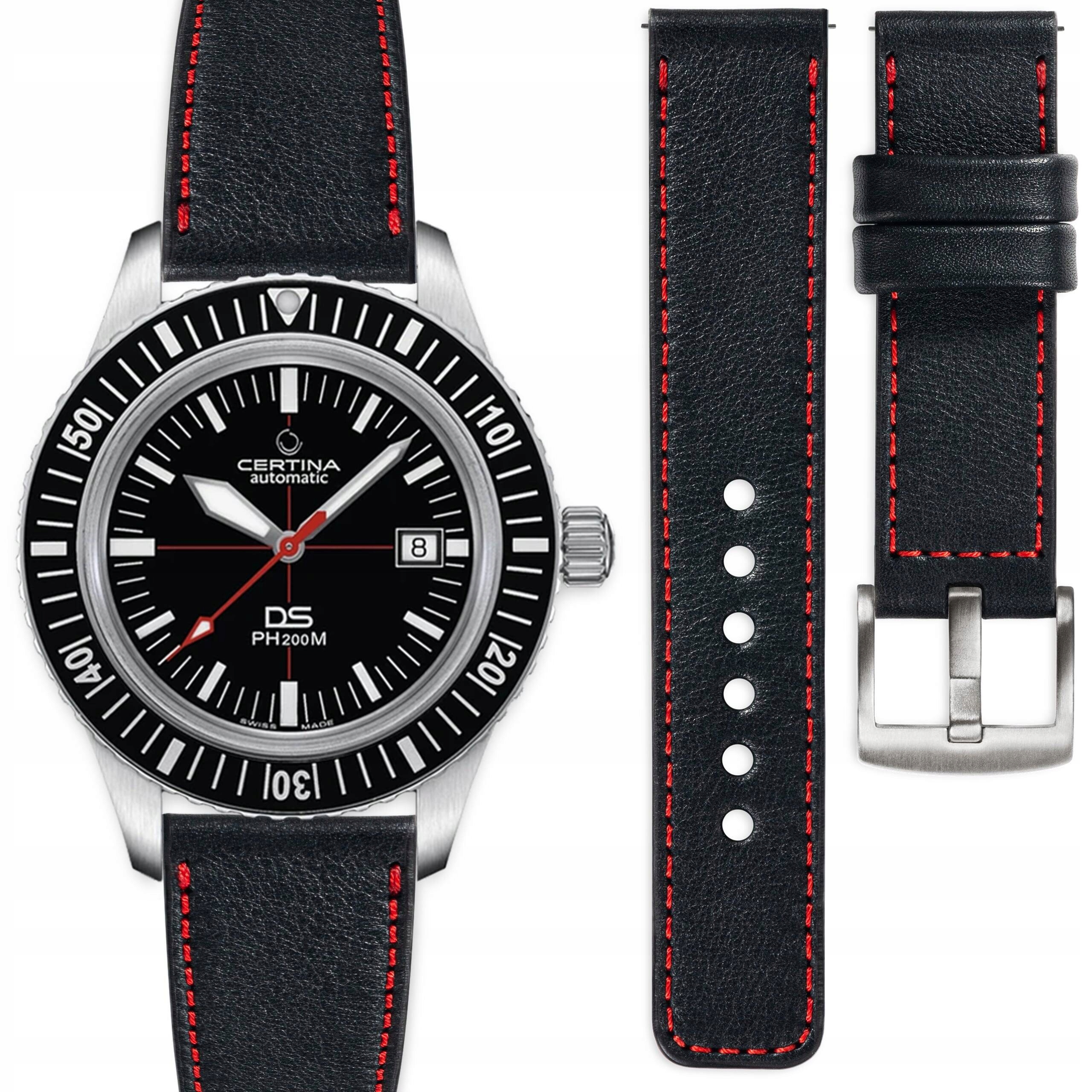 Kožený řemínek pro hodinky Certina Ds PH200M C036.407.16.050.00 20 mm moVear