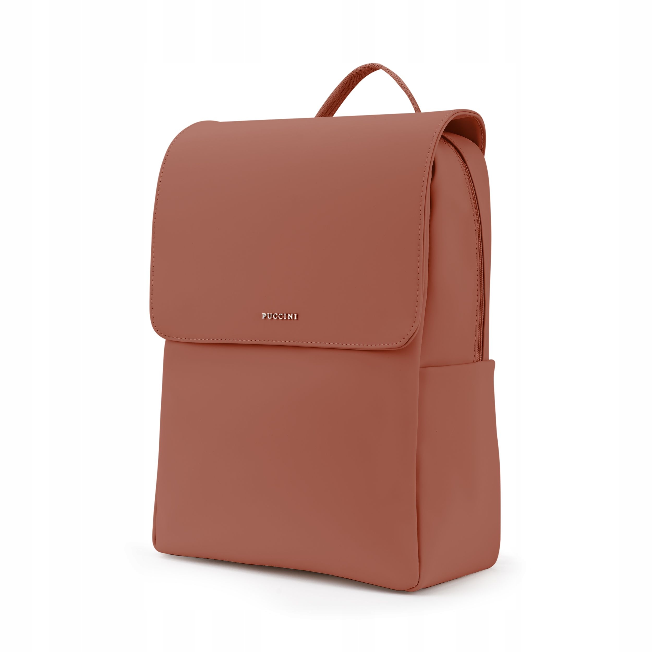 Plecak Damski Miejski do Pracy na Laptopa 14'' Puccini Pomarańcz PM9021-3B