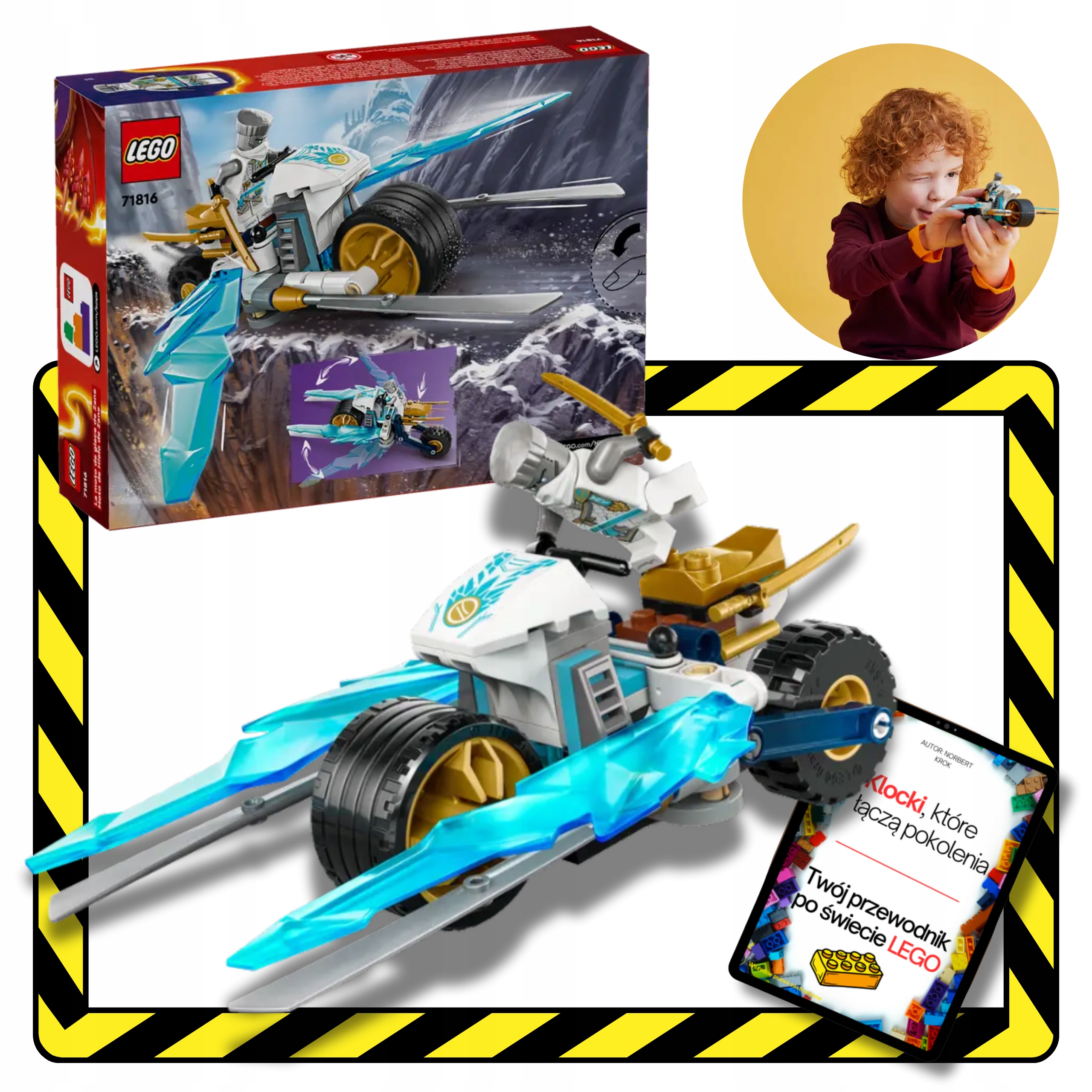 4w1 Lego 71816 Ninjago Lodowy Rower Zane'a Figurka Zestaw Klocki Ebook 4w1