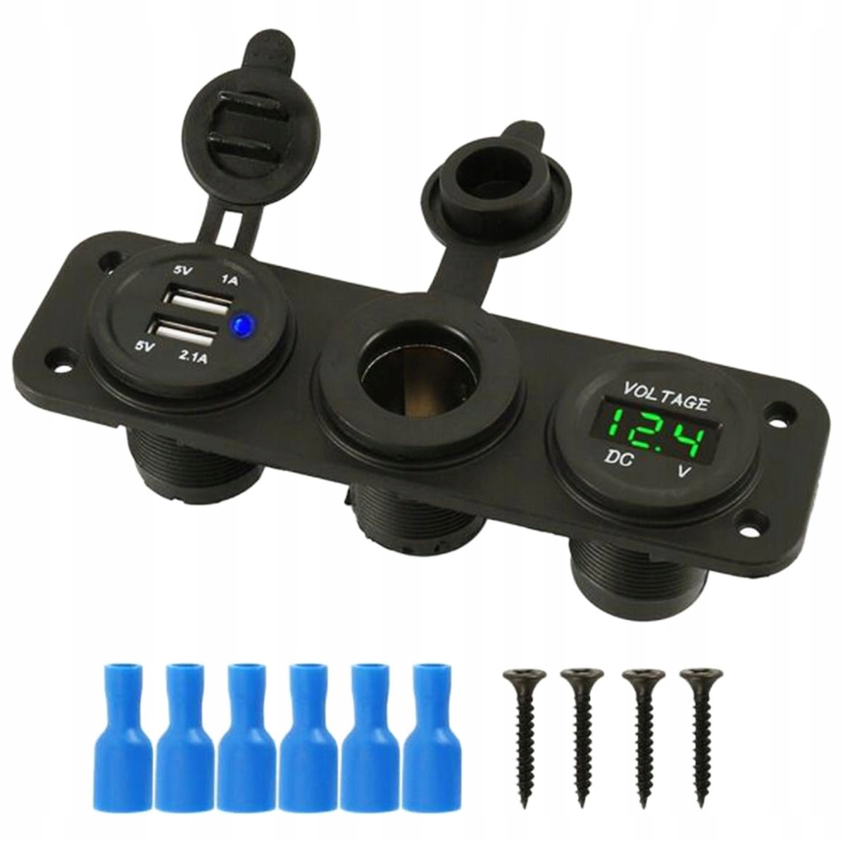 GNIAZDO ZAPALNICZKI 12V USB 5V 2A WOLTOMIERZ Jakość części (zgodnie z GVO) Z - zamiennik