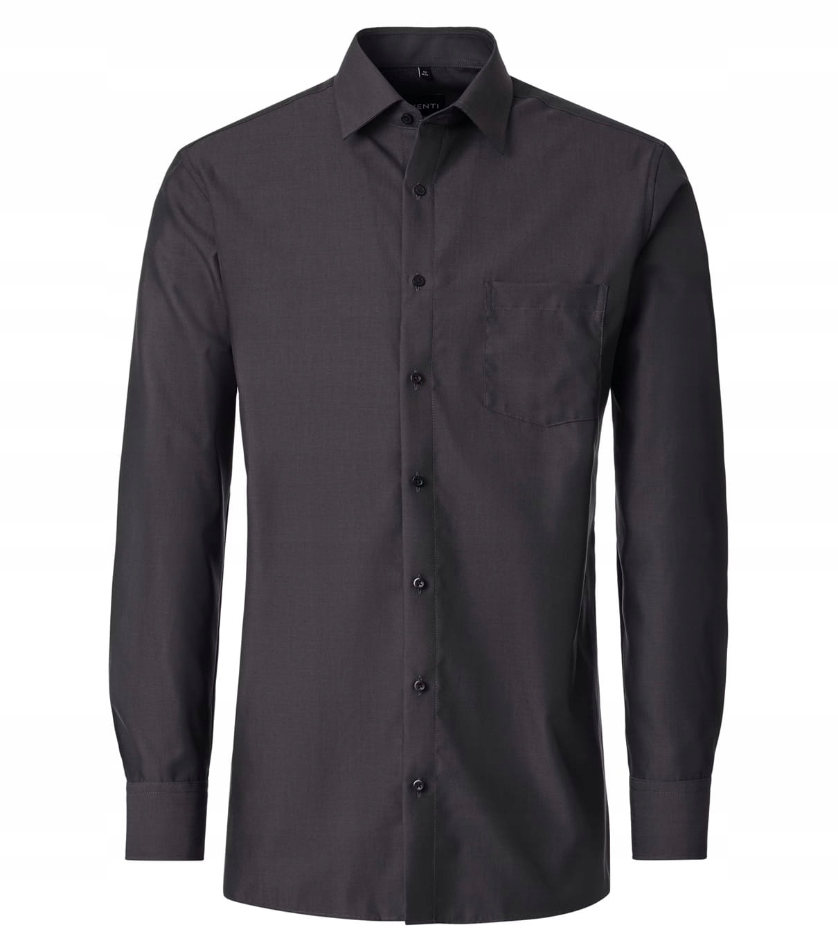 Velká Pánská Košile Hladká Business Grafitová Venti Velikost 54