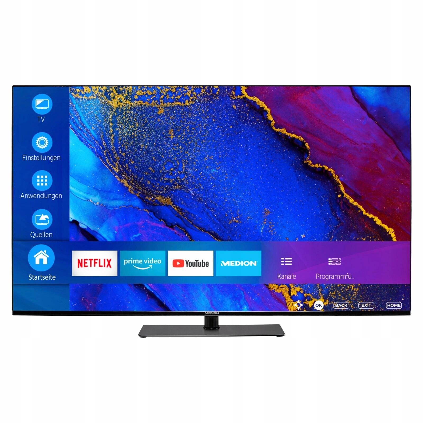 TELEWIZOR LED 55' UHD 4K SMART TV WIFI NETFLIX HDR MENU PL