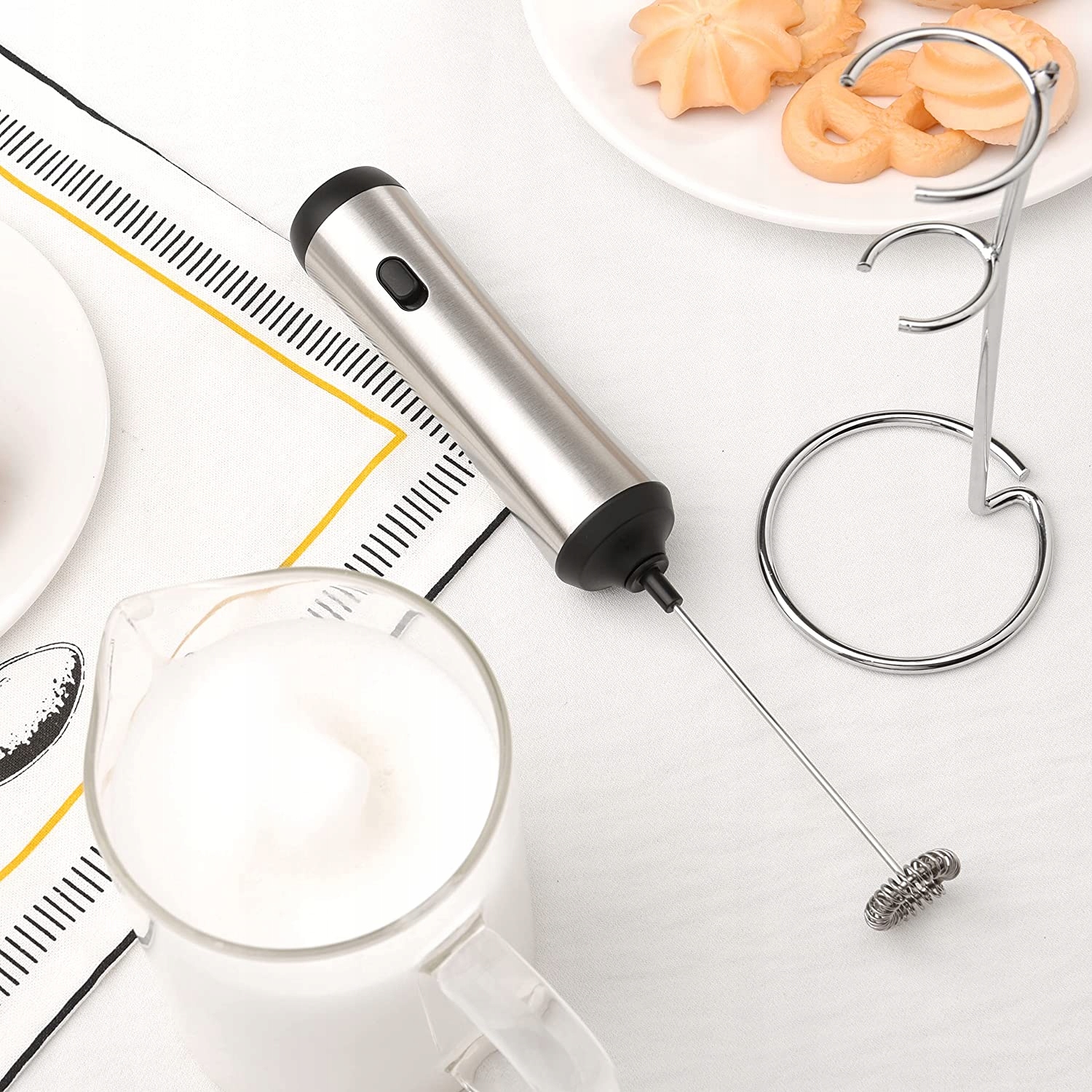 SPIENIACZ DO MLEKA ELEKTRYCZNY 500MAH 6W USB-C MASZYNA DO SPIENIANIA MLEKA Rodzaj ręczny