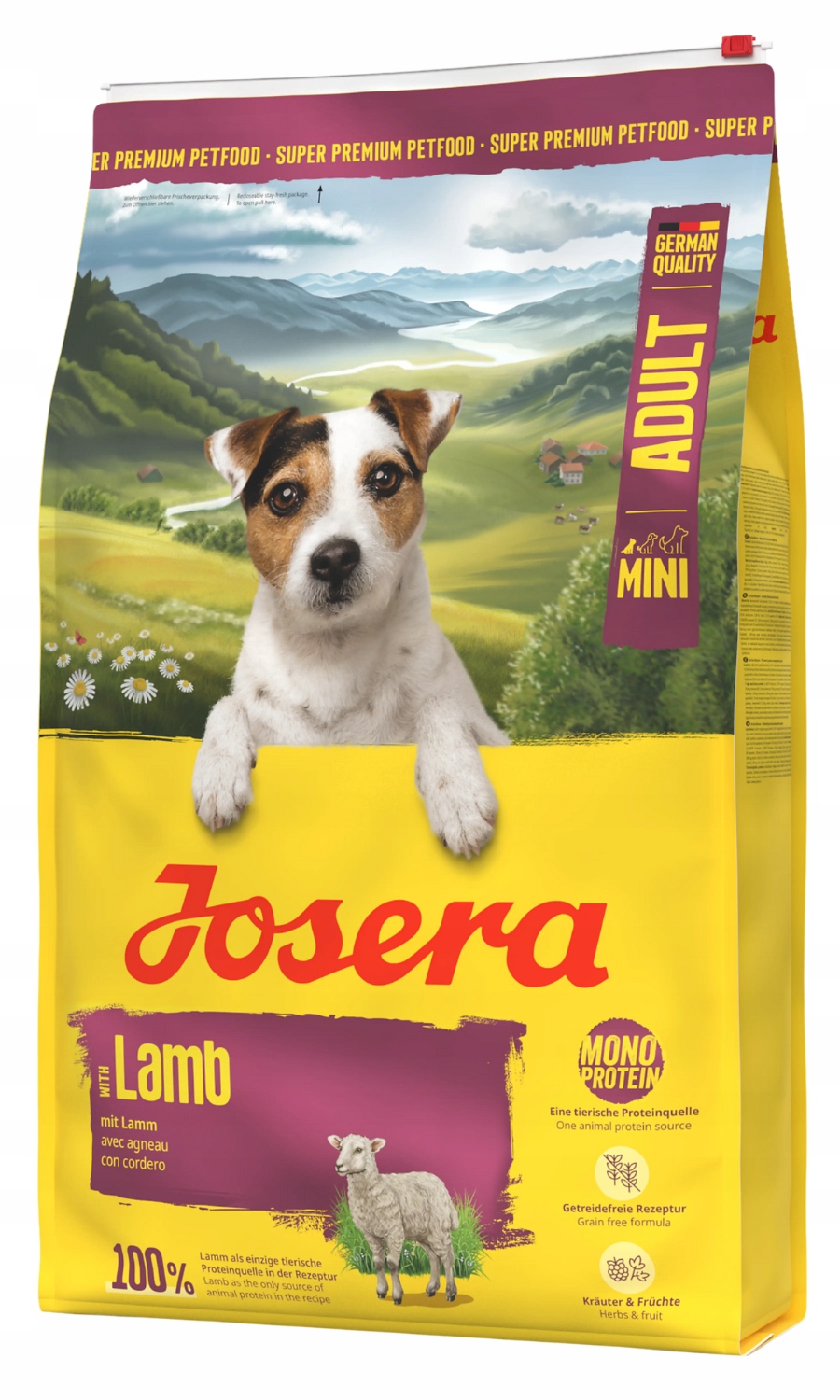 Levně Josera Adult Mini Suché krmivo pro psa 10 kg jehněčí bylinky ovoce