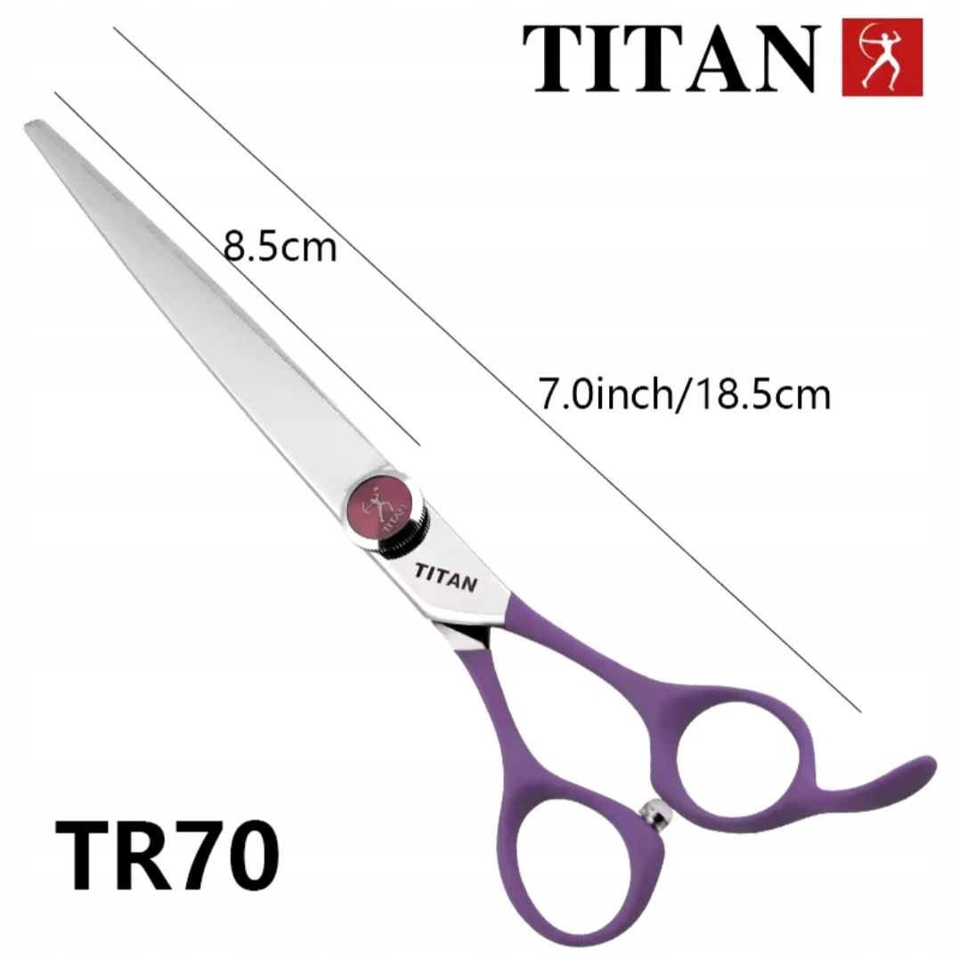 Kadeřnické nůžky 7" Titan TR70 VG10 Professional
