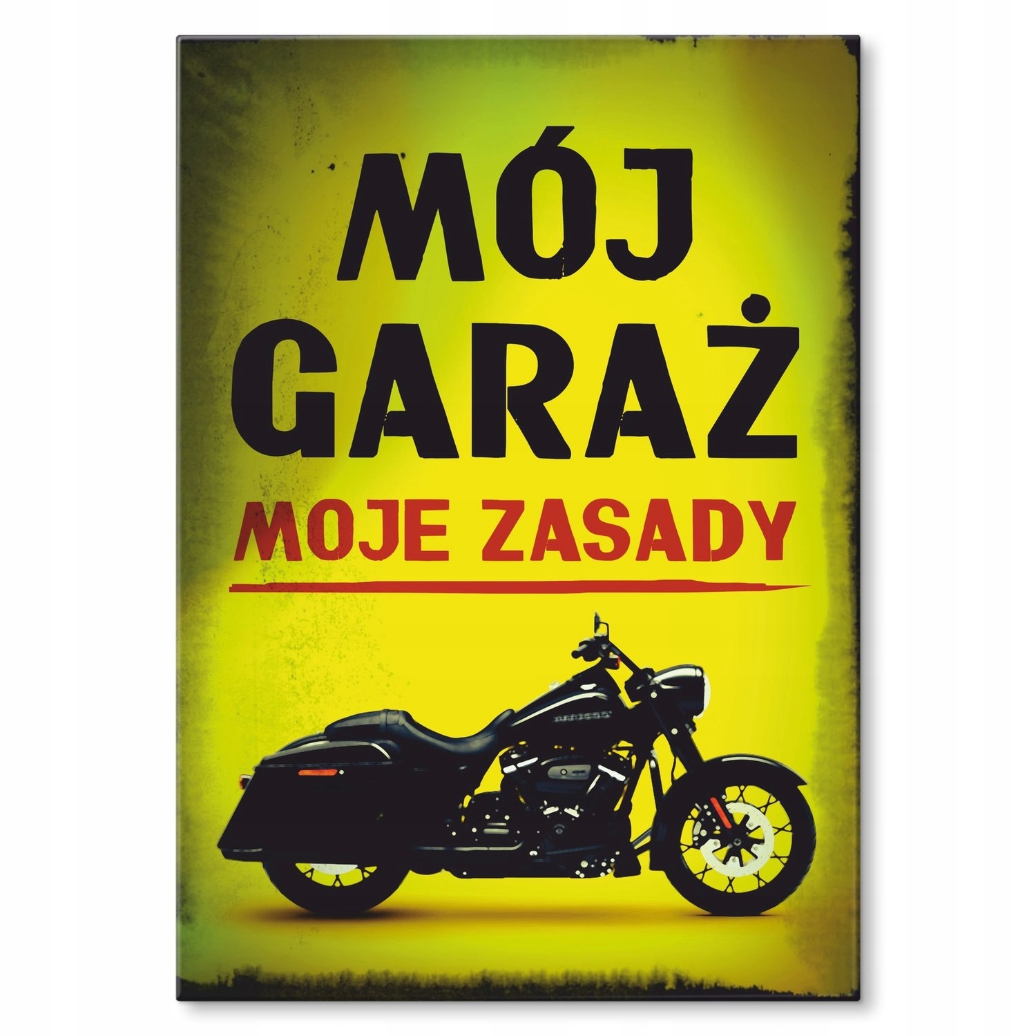 Kovový plakát Moje garáž Harley Szyld Plech 30 x 42 cm Dárek