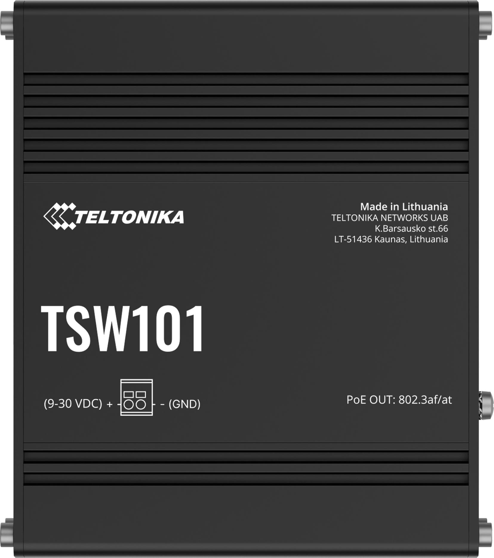 Teltonika TSW101 priemyselný prepínač PoE+ (TSW101000000)