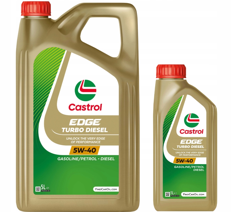 Zestaw 6L Olej Castrol Edge 5W40 Syntetyk Turbo Diesel 5L+1L