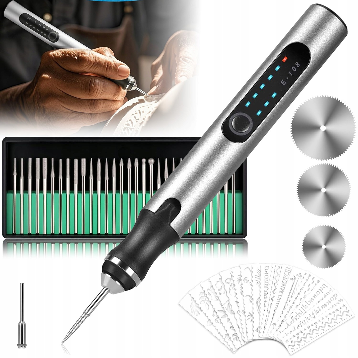 Elektrické Gravírování Usb 25000 Ot/min Na Dřevo A Plast Pro Kutily