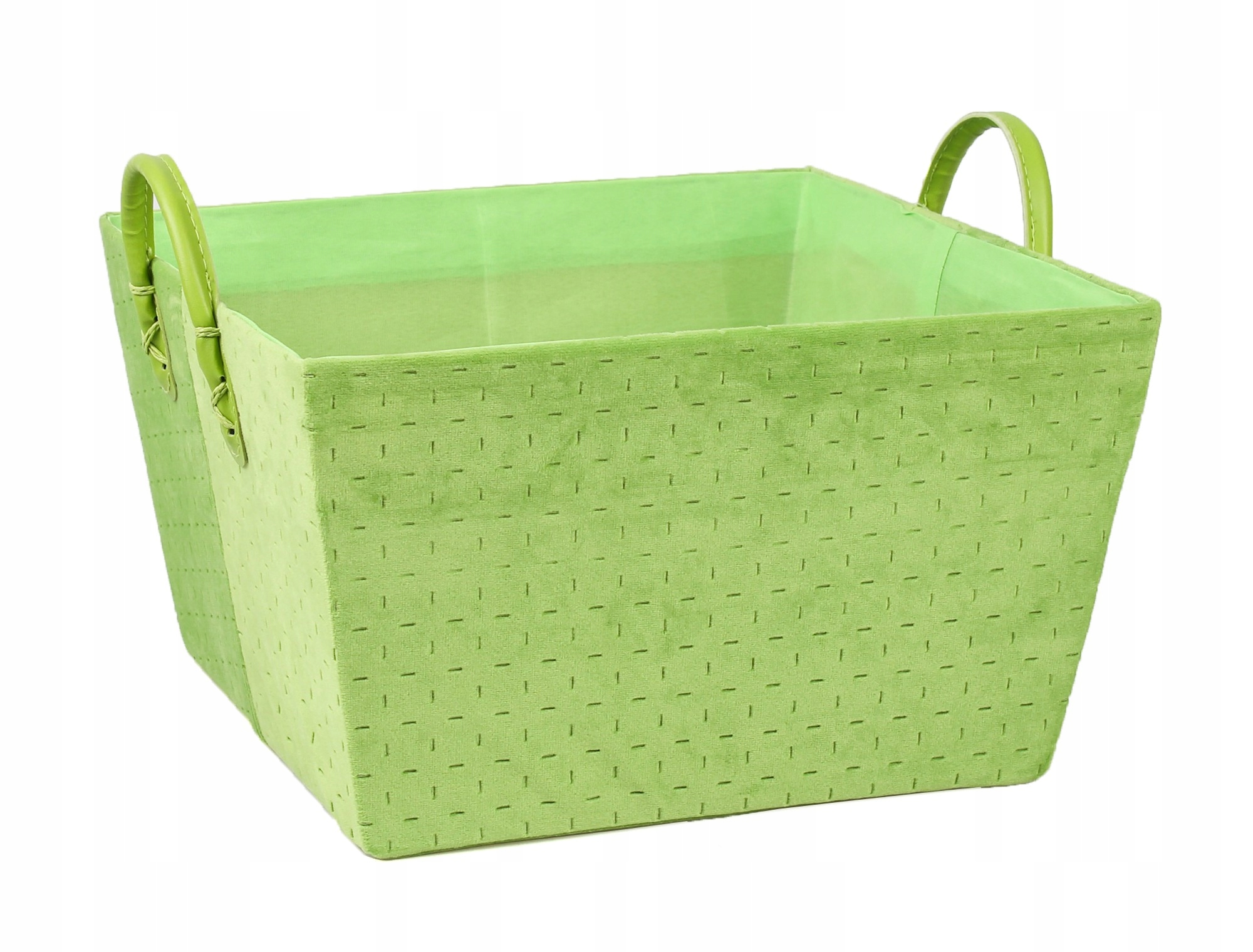 

Kwadratowe Zielone Pudełko Velvet 30x30x17/22cm