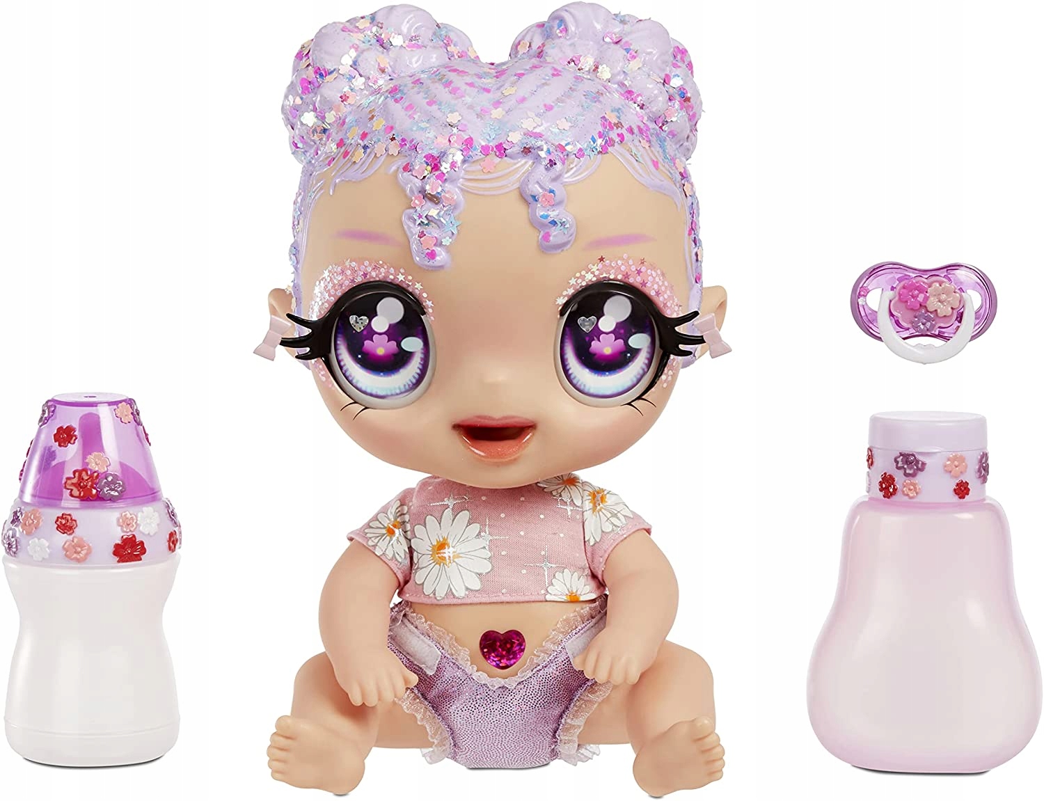 

Glitter Babyz Lalka Lila Wildbloom Zmienia Kolor