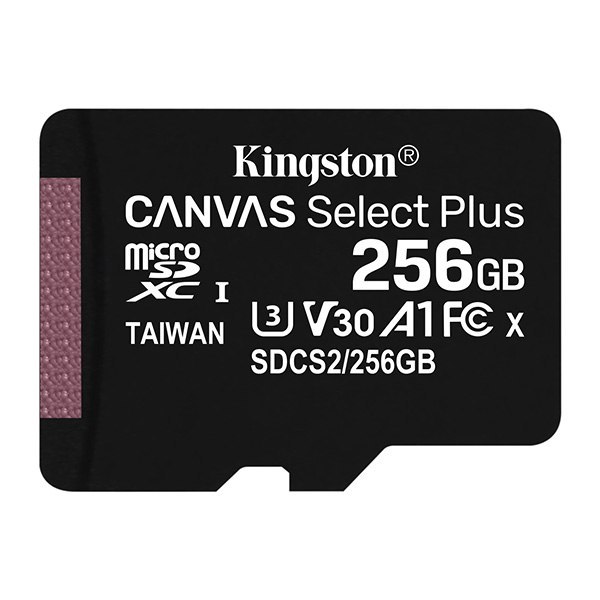 Kingston karta Canvas Select Plus, 256GB, micro SDXC, SDCS2/256GBSP, UHS-I