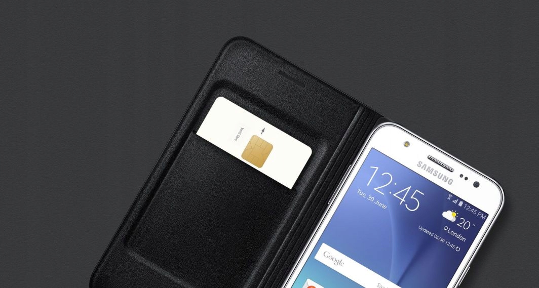 ORYGINALNE ETUI FLIP SAMSUNG GALAXY J5 EF-WJ50 Pasuje do modelu Samsung Galaxy J5 2015