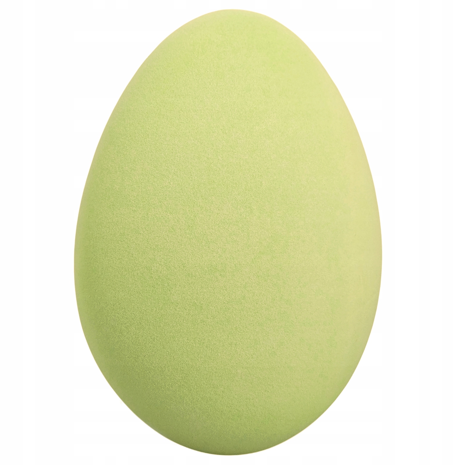 Velké Vajíčko 40 cm Zelené Flokované Vánoční Dekorace Figurka