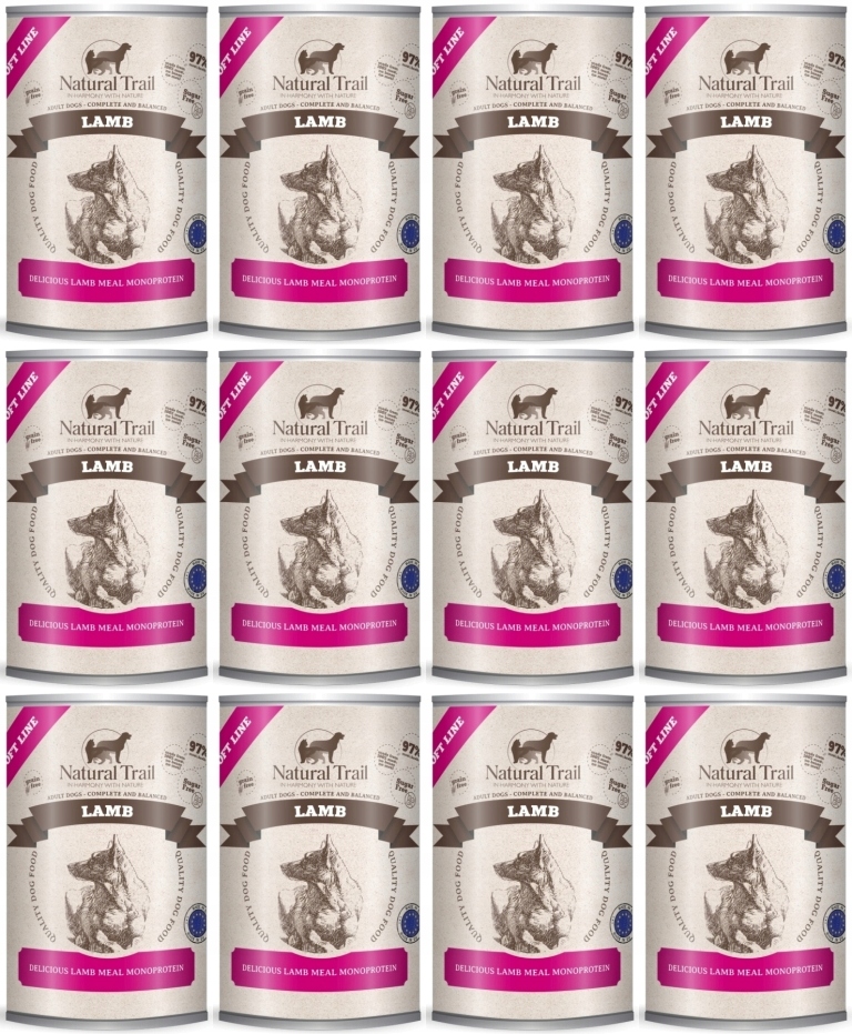 Levně Natural Trail Soft Line Jehněčí 12 x 400 g