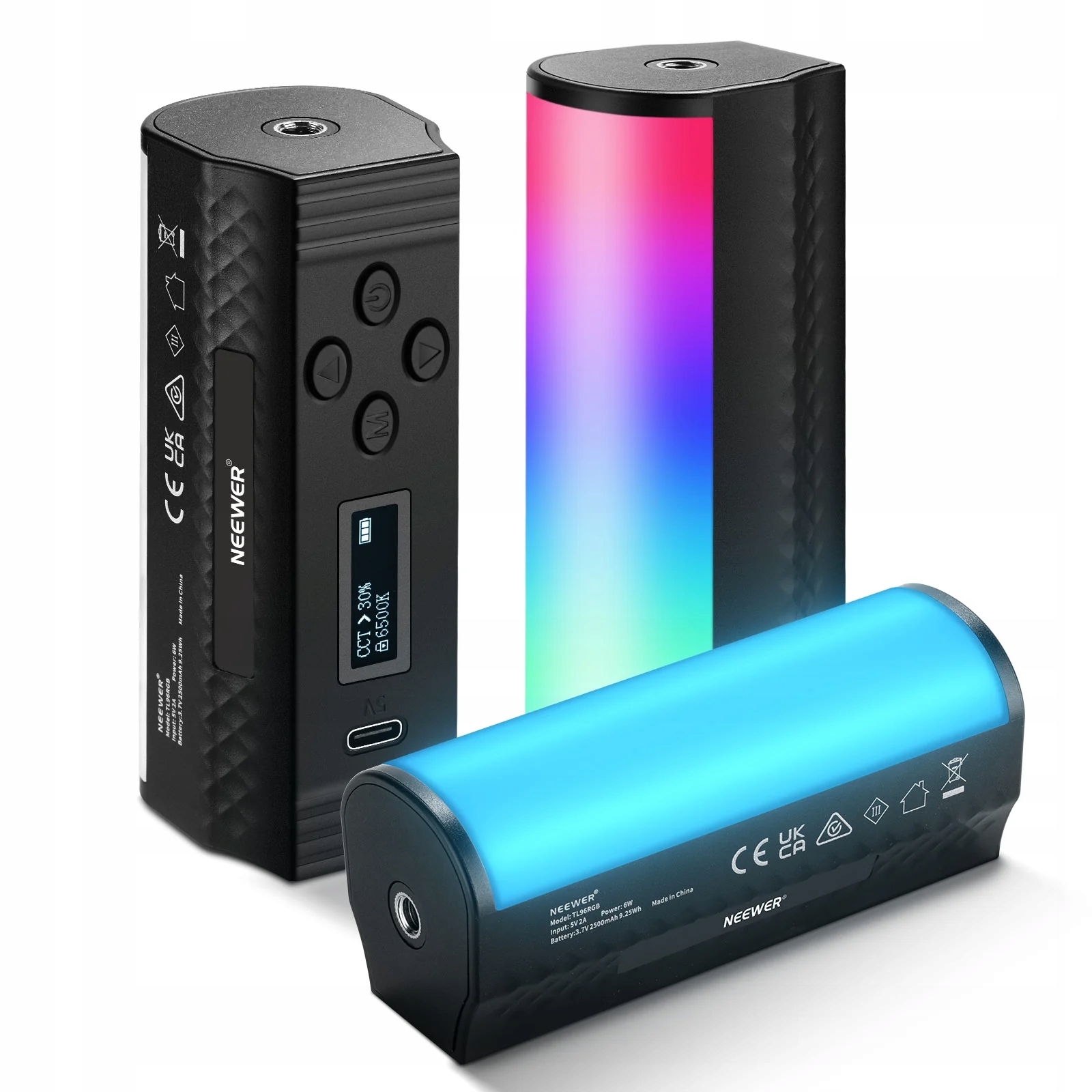 Světelná Hůlka Neewer TL96RGB Magnetická 2600 Mah Led Osvětlení 3PACK