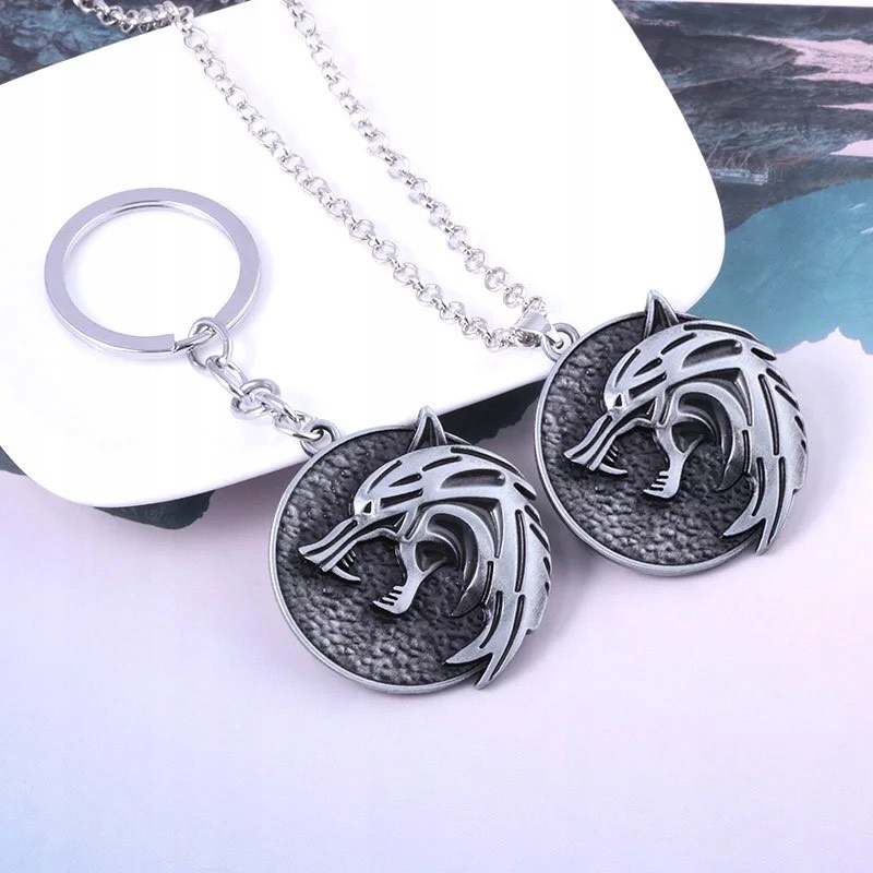 MEDALION WIEDŹMIN WITCHER NASZYJNIK GŁOWA WILKA Marka Inna marka