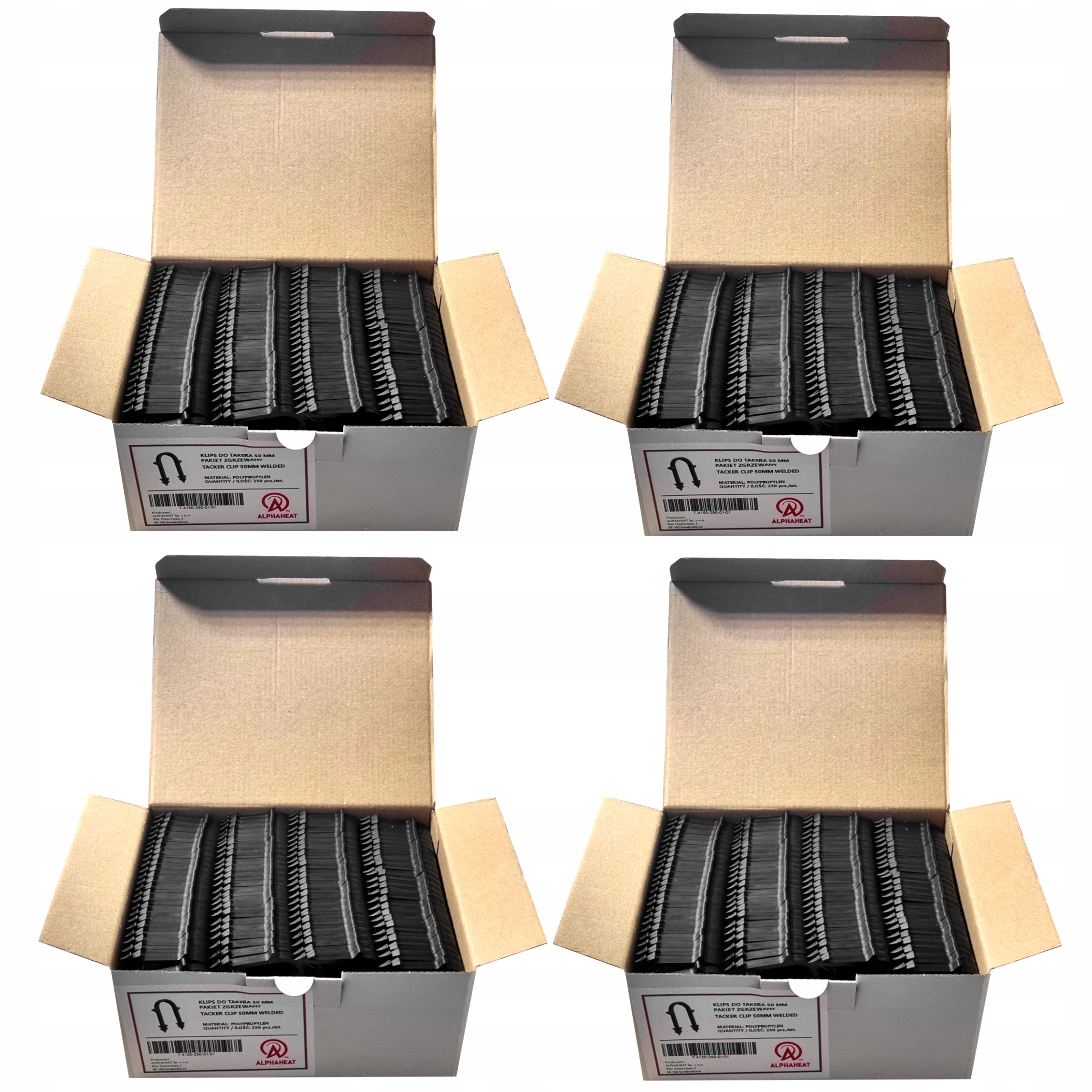 THERMOFLOW KLIPSY SPINKI DO TAKERA PODŁOGÓWKI ZGRZEWANE TACKER 50mm 1000szt