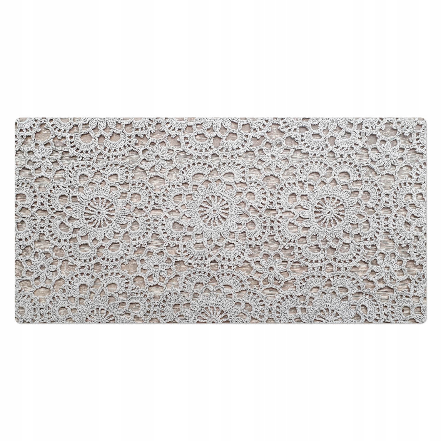 Vinylová podložka na psací stůl Jemné krajkové květinové motivy 100 x 50 cm