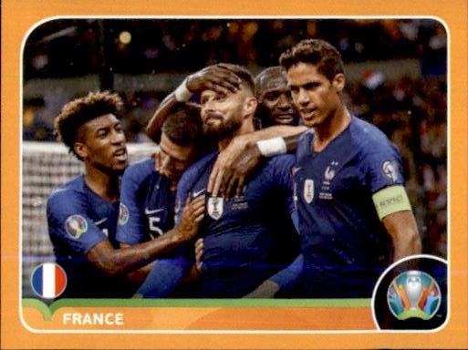Euro 2020 Panini Naklejka Drużyna Francja FRA3